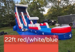 22' Red White & Blue Water Slide