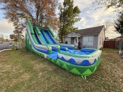 20' Tropical Dual Lane Water Slide